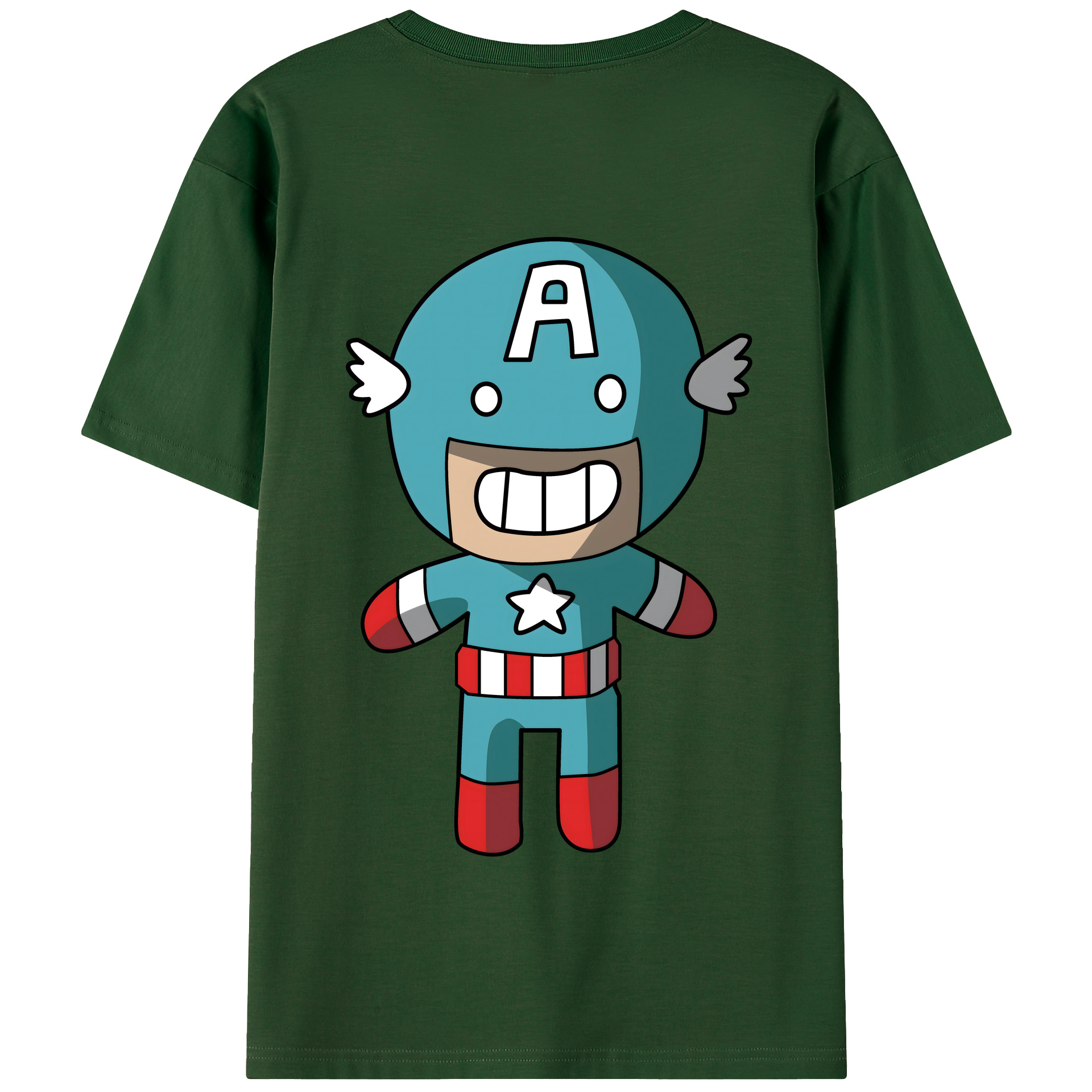 （画像用） アベンジャーズ The Avengers 綿100％半袖Tシャツ（背面プリント）